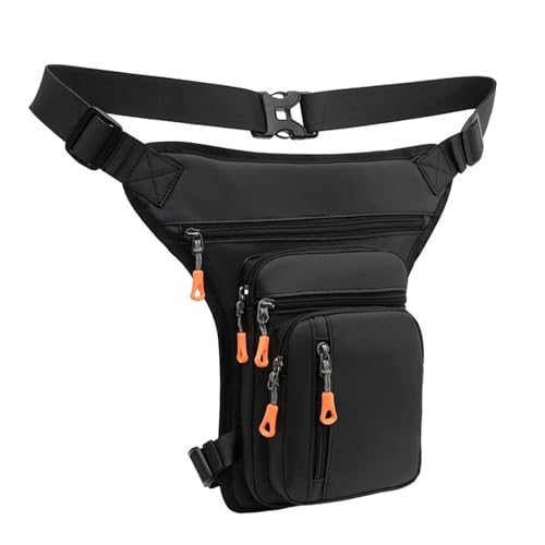 wueiooskj Verstellbare Motorrad Beintasche für Männer, wasserdicht, universelle Passform, Outdoor Aktivitäten, verstellbare Träger, Oxford Stoff, Schwarz wueiooskj Verstellbare Motorrad Beintasche für Männer, wasserdicht, universelle Passform, Outdoor Aktivitäten, verstellbare Träger, Oxford Stoff, Schwarz von wueiooskj