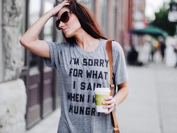 I'm Sorry For What I Said When Was Hungry T-Shirt von wugawear