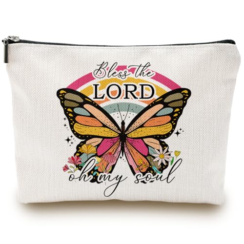 wuguimeii Make-up-Tasche für Damen, Segen Sie den Herrn, Segen Sie den Herrn von wuguimeii