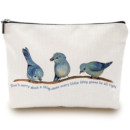 wuguimeii Make-up-Tasche für Damen, Drei Vögel, Drei Vögel von wuguimeii