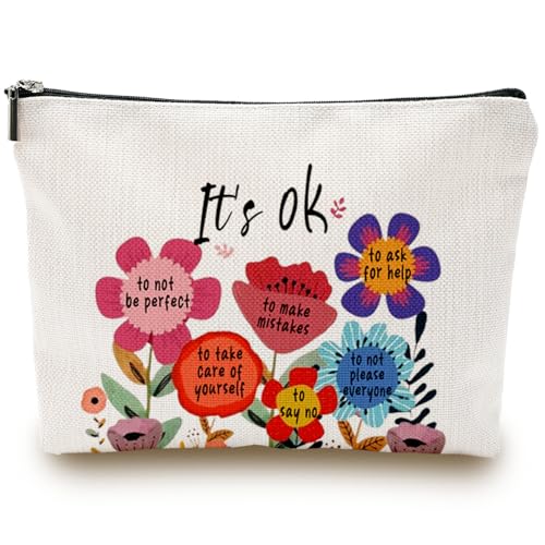 wuguimeii Make-up-Tasche für Damen, Es ist okay, Es ist in Ordnung von wuguimeii