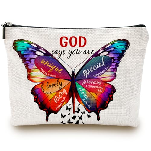 wuguimeii Make-up-Tasche für Damen, God Says You Are, God Says You Are von wuguimeii