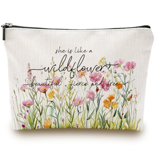 wuguimeii Make-up-Tasche für Damen, Sie ist wie eine Wildblume, Sie ist wie eine Wildblume von wuguimeii