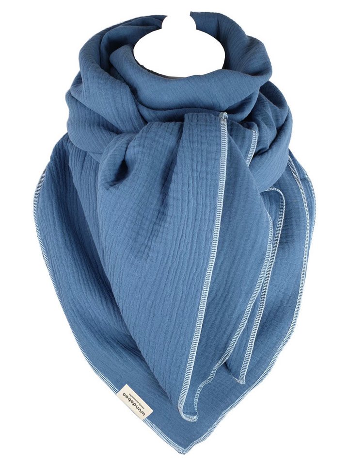 wundabaa Halstuch Musselintuch in Pastellfarben 130x130 von wundabaa