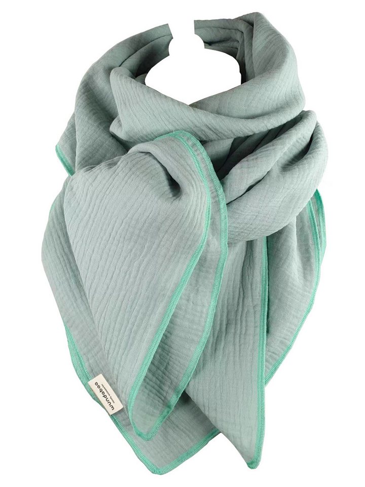 wundabaa Halstuch Musselintuch in Pastellfarben 130x130 von wundabaa