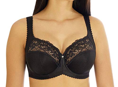 wundershop Bügel BH Alice in schwarz von 75-105 Cup B C D E F G H I J Größe 95 C von wundershop