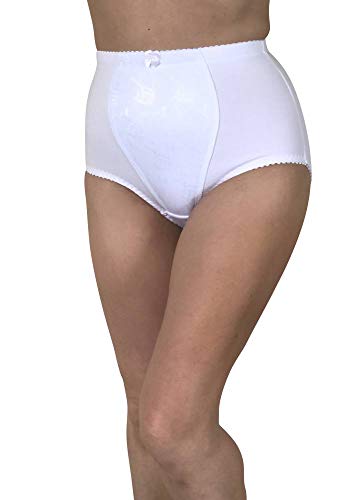 wundershop 2 Stück Miederhose stütz und formt in Farbe Weiss 75 80 85 90 95 100 105 110 Größe 75 von wundershop