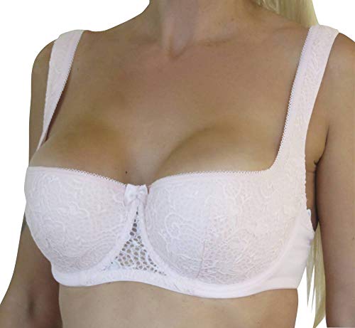 wundershop Balconett Halbschale Push up Bügel Dirndl BH Farbe lachs rosa 75 80 85 90 95 100 A B C D E F G Größe 100 F von wundershop