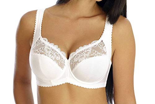 WUNDERSHOP Bügel BH Alice in Weiss von 75-105 Cup B C D E F G H I J Größe 85 G von WUNDERSHOP