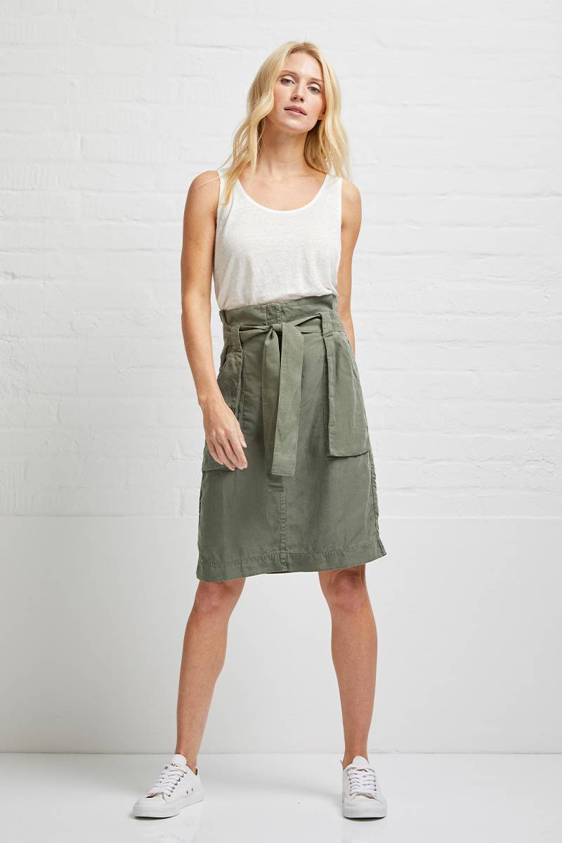 Linen tanktop poplin mix von wunderwerk