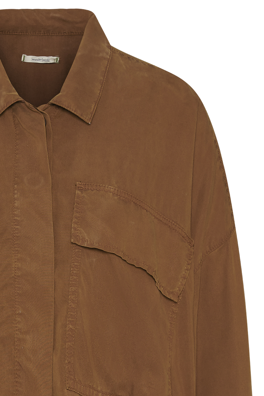 Oversize cropped jacket twill von wunderwerk