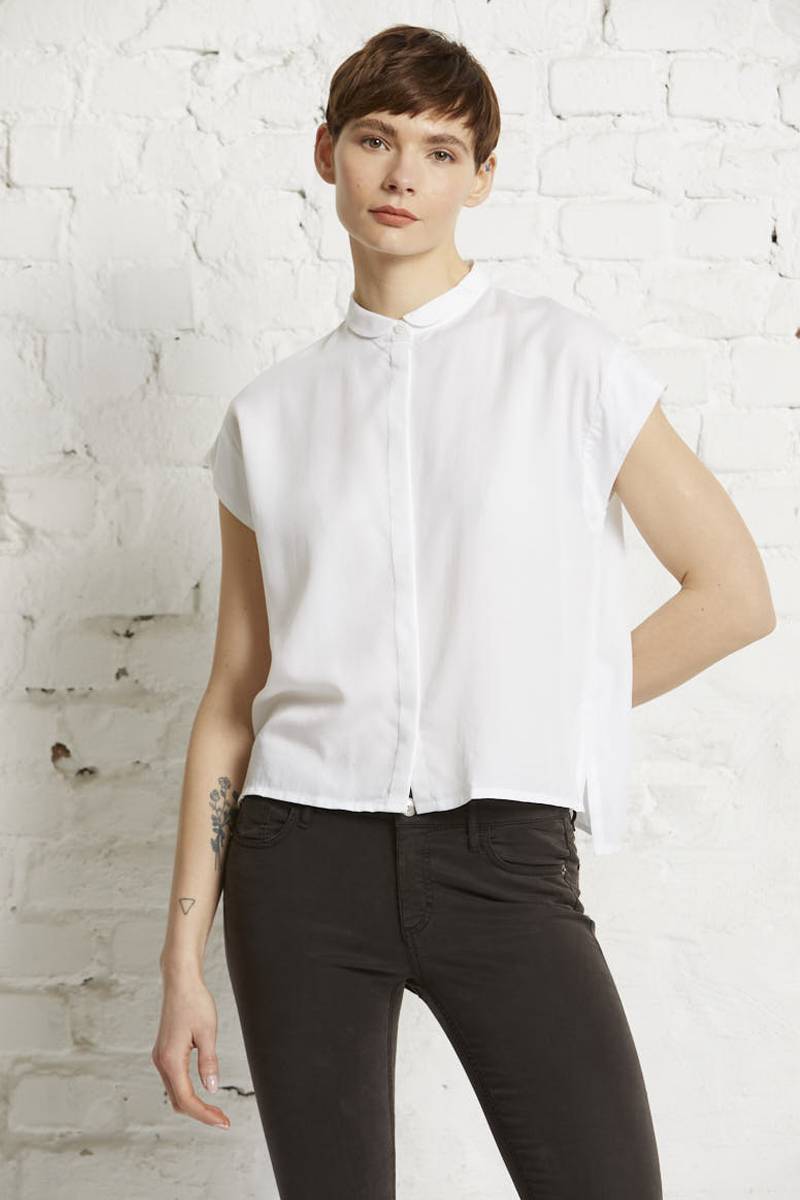 Square blouse small collar 1/2 von wunderwerk