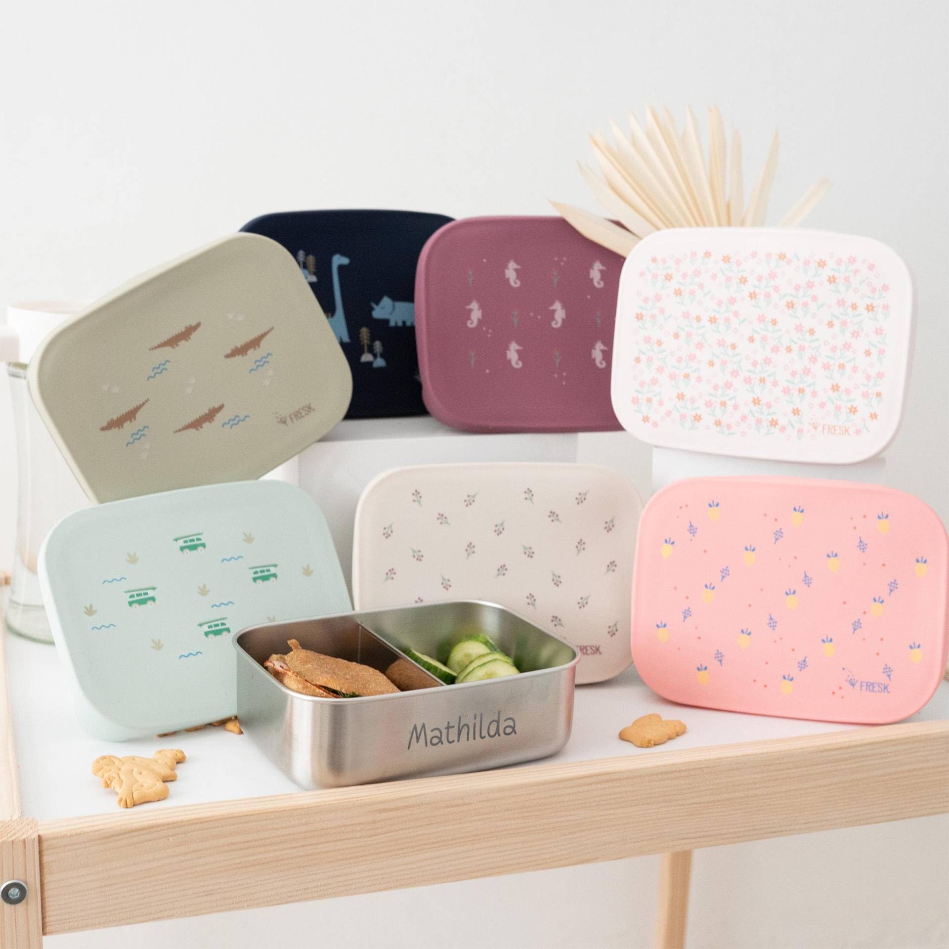 Brotdose Personalisiert, Edelstahl, Schulanfang Geschenk, Kinder Kindergarten, Lunchbox, Fresk Brotdose Personalisiert, Edelstahl, Schulanfang Geschenk, Kinder Kindergarten, Lunchbox, Fresk von wunderwunsch