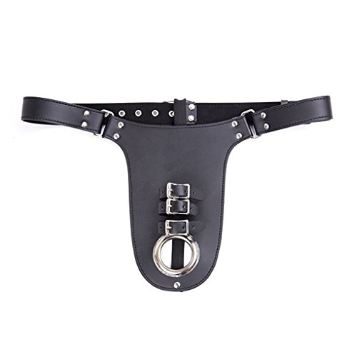 keuschheitsgürtel Mann Leder sex sm Erotik Harness Bondage Geschirr Fetisch Bettfesseln Slave Sex Spielzeug Slips Herren Leder sexy Ouvert Unterwäsche String mit Cock-ring Unterhose Einstellbar von wunhope