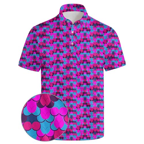 wunjqen Golf-Poloshirts für Herren, lustig, feuchtigkeitsableitend, schnelltrocknend, kurzärmelig, funny pink, 4X-Groß wunjqen Golf-Poloshirts für Herren, lustig, feuchtigkeitsableitend, schnelltrocknend, kurzärmelig, funny pink, 4X-Groß von wunjqen