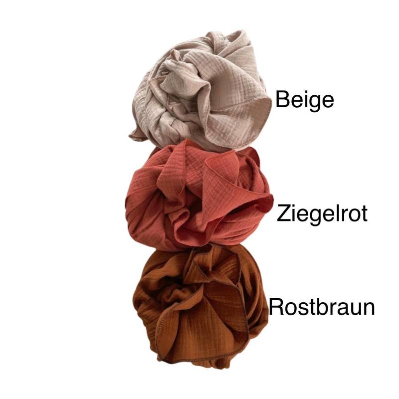 Musselin-Schal Extra Lang Weicher Schal Baumwolle Alle Jahreszeiten Langes Damen Tuch Musselin Geschenk Für Frauen Herbstfarben von wunnermooi