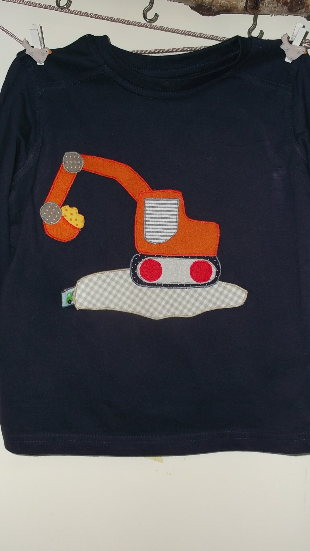 Shirt Applikation Benäht Löffelbagger Bagger Geburtstag Shirt Applikation Benäht Löffelbagger Bagger Geburtstag von wunschshirt