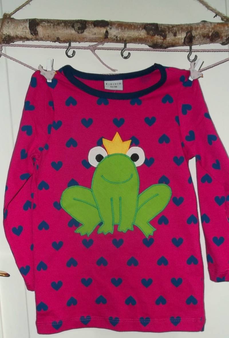 Shirt Froschkönig Frosch Geburtstag Applikation Benäht von wunschshirt