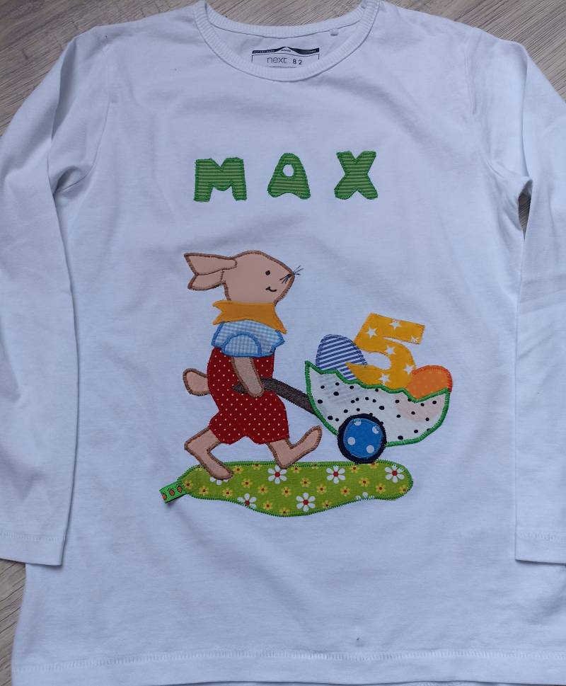 Shirt Geburtstag Neu Wunschshirt Benäht Hase Ostern Möhre von wunschshirt