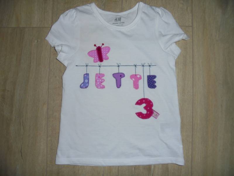 Shirt Geburtstagsshirt Schmetterling Applikation Benäht Geburtstag von wunschshirt