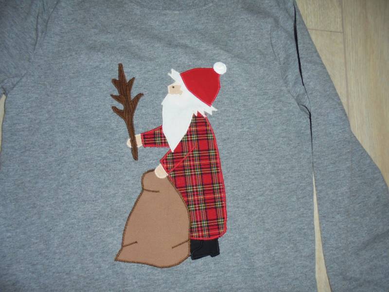 Shirt Weihnachtsmann Nikolaus Weihnachten Geburtstag Benäht Diy Handmade von wunschshirt