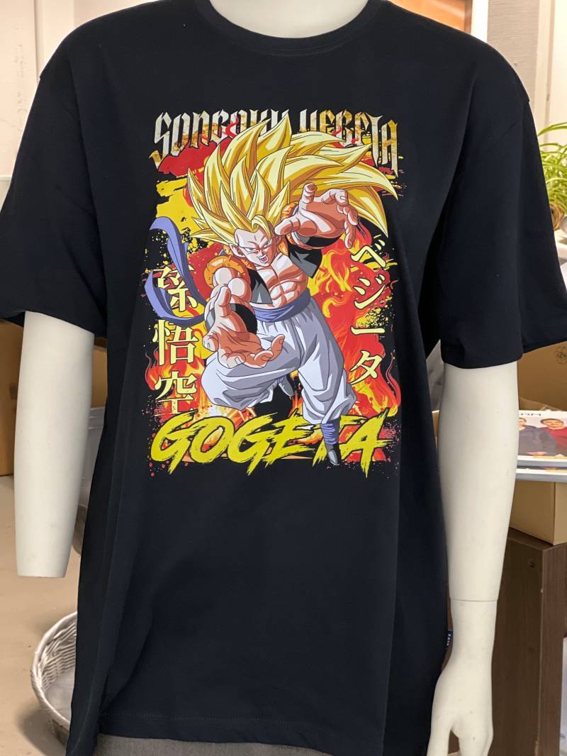 Gogeta Super-Saiyajin Fusion Power T-Shirt - Dragonball Fanartikel Gogeta Super-Saiyajin Fusion Power T-Shirt - Dragonball Fanartikel von wunschtasse24