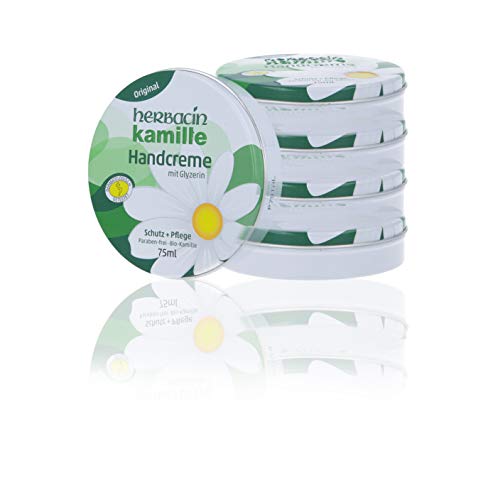 wuta kamille 82158 Herbacin Handcreme + Glyzerin Dose 75 ml, Fünferpack wuta kamille 82158 Herbacin Handcreme + Glyzerin Dose 75 ml, Fünferpack von wuta kamille