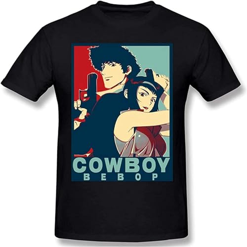 Cowboy-Bebop Mens T Shirt Boy Leisure Crew Neck Top Clothes Size M von wuxiaojia