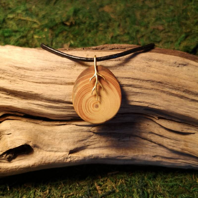 Halskette Anhänger Kette Treibholz Keltisch Vikinger Wikinger Variante A20 Halskette Anhänger Kette Treibholz Keltisch Vikinger Wikinger Variante A20 von wwwBastelholicde