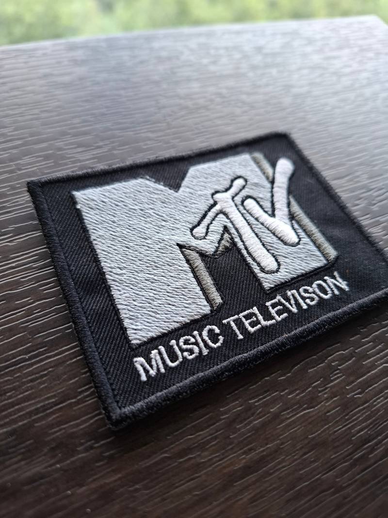 Mtv Music Television Retro Patch/Aufnäher Oder Bügelpatch Sew On Or Iron von wwwKISSLOOKde