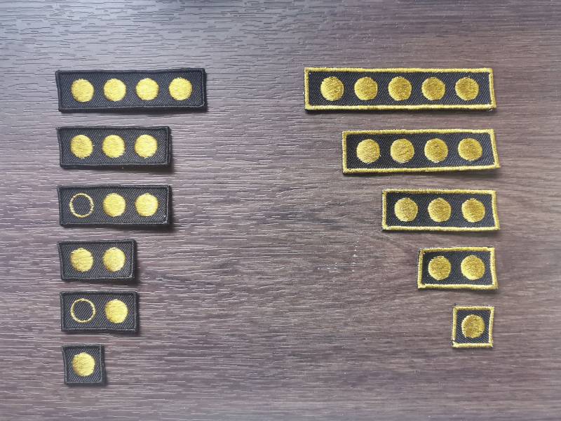 Star Trek Pips Sternenflotten Rangabzeichen Patches von wwwKISSLOOKde