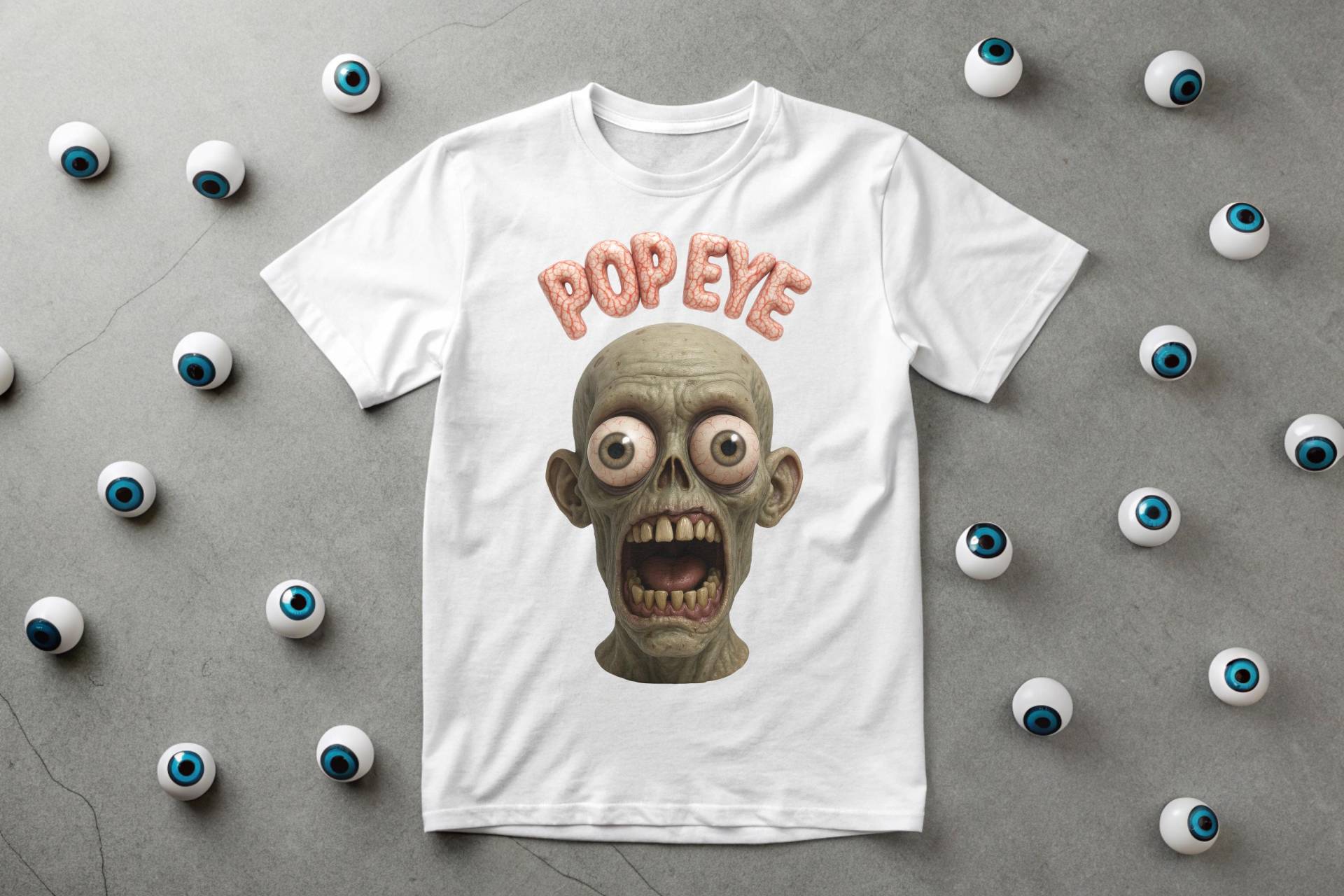 Halloween Shirt Unisex T-Shirt Zombie Design Cartoon Stil Pop Eye Vintage Alltag Herren Damen Kinder Spaß Humortext Freundschaft Halloween Shirt Unisex T-Shirt Zombie Design Cartoon Stil Pop Eye Vintage Alltag Herren Damen Kinder Spaß Humortext Freundschaft von wwwMAISHOPcom