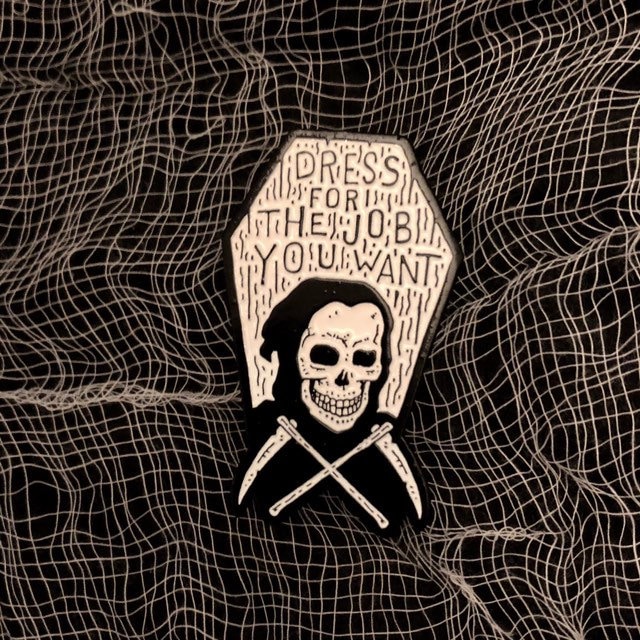 Grim [Emaille Pin] von wwwhiteyyy