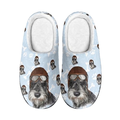 Hausschuhe Braun Schwarz Damen Herren Winter Hausschuhe Gemütlich Plüsch Pantoffeln Rutschfeste Unisex Warm Hausschlappen,Für Die Ganze Familie von wxlmom