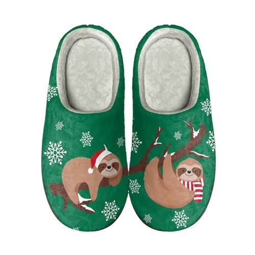 Hausschuhe Gelb Braun Tier Damen Herren Winter Hausschuhe Gemütlich Plüsch Pantoffeln Rutschfeste Unisex Warm Hausschlappen,Für Die Ganze Familie von wxlmom