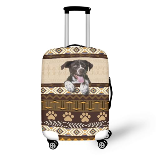 Kofferschutzhülle L Schwarzer Hund Waschbar,Suitcase Cover Für Kinder Und Erwachsene,Elastischer Spandex-Koffer-Protector,Koffer-Abdeckungen von wxlmom
