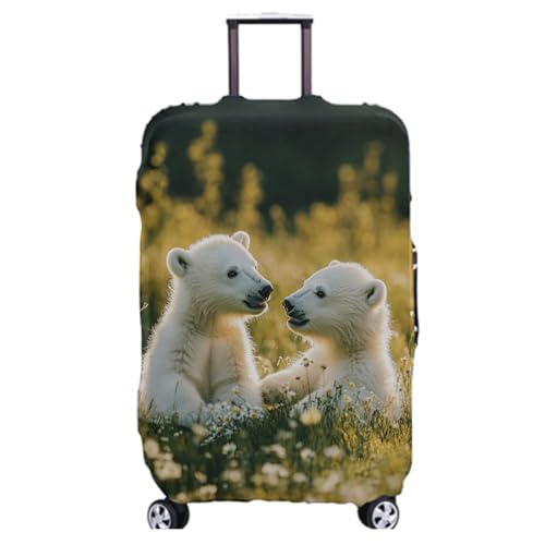 Kofferschutzhülle L Weißer Eisbär Waschbar,Suitcase Cover Für Kinder Und Erwachsene,Elastischer Spandex-Koffer-Protector,Koffer-Abdeckungen von wxlmom