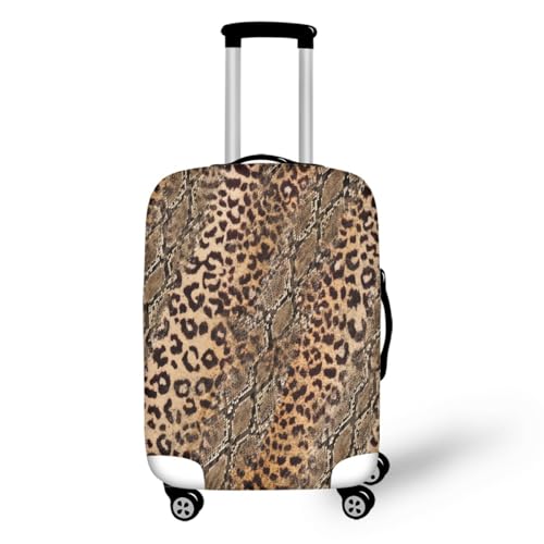 Kofferschutzhülle XL Braun Muster Waschbar,Suitcase Cover Für Kinder Und Erwachsene,Elastischer Spandex-Koffer-Protector,Koffer-Abdeckungen von wxlmom