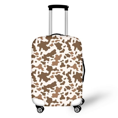 Kofferschutzhülle XL Dunkelbraun Waschbar,Suitcase Cover Für Kinder Und Erwachsene,Elastischer Spandex-Koffer-Protector,Koffer-Abdeckungen von wxlmom