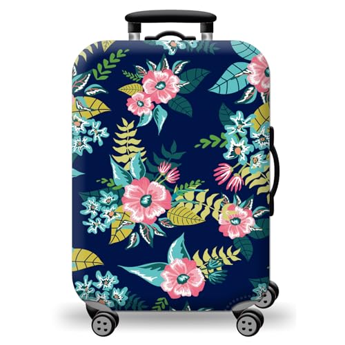 wxlmom Kofferschutzhülle L Blumen Und Blätter Waschbar,Suitcase Cover Für Kinder Und Erwachsene,Elastischer Spandex-Koffer-Protector,Koffer-Abdeckungen wxlmom Kofferschutzhülle L Blumen Und Blätter Waschbar,Suitcase Cover Für Kinder Und Erwachsene,Elastischer Spandex-Koffer-Protector,Koffer-Abdeckungen von wxlmom