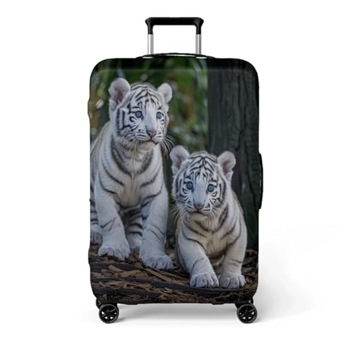 wxlmom Kofferschutzhülle L Der Heftige Tiger Waschbar,Suitcase Cover Für Kinder Und Erwachsene,Elastischer Spandex-Koffer-Protector,Koffer-Abdeckungen von wxlmom
