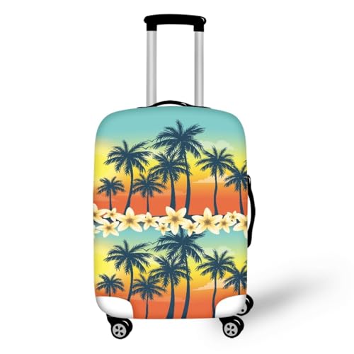 wxlmom Kofferschutzhülle L Gelbe Blumen Waschbar,Suitcase Cover Für Kinder Und Erwachsene,Elastischer Spandex-Koffer-Protector,Koffer-Abdeckungen von wxlmom