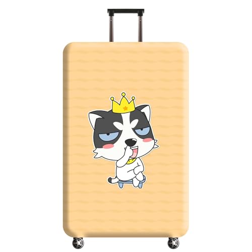 wxlmom Kofferschutzhülle L Gelbe Tiere Waschbar,Suitcase Cover Für Kinder Und Erwachsene,Elastischer Spandex-Koffer-Protector,Koffer-Abdeckungen von wxlmom