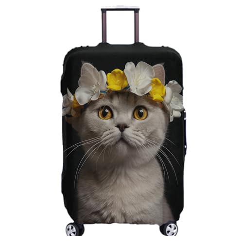 wxlmom Kofferschutzhülle L Gelbe Weiße Blumen Waschbar,Suitcase Cover Für Kinder Und Erwachsene,Elastischer Spandex-Koffer-Protector,Koffer-Abdeckungen wxlmom Kofferschutzhülle L Gelbe Weiße Blumen Waschbar,Suitcase Cover Für Kinder Und Erwachsene,Elastischer Spandex-Koffer-Protector,Koffer-Abdeckungen von wxlmom