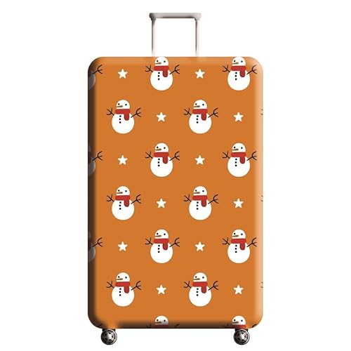 wxlmom Kofferschutzhülle L Gelber Schneemann Waschbar,Suitcase Cover Für Kinder Und Erwachsene,Elastischer Spandex-Koffer-Protector,Koffer-Abdeckungen von wxlmom