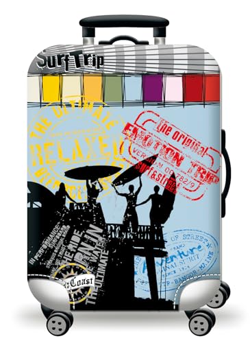 wxlmom Kofferschutzhülle L Graffiti Waschbar,Suitcase Cover Für Kinder Und Erwachsene,Elastischer Spandex-Koffer-Protector,Koffer-Abdeckungen von wxlmom