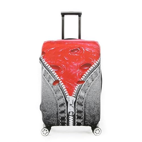 wxlmom Kofferschutzhülle L Graue Rote Wassermelone Waschbar,Suitcase Cover Für Kinder Und Erwachsene,Elastischer Spandex-Koffer-Protector,Koffer-Abdeckungen von wxlmom