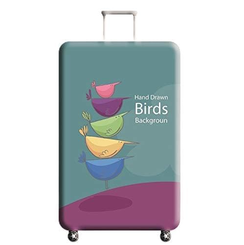wxlmom Kofferschutzhülle L Grün Lila Waschbar,Suitcase Cover Für Kinder Und Erwachsene,Elastischer Spandex-Koffer-Protector,Koffer-Abdeckungen von wxlmom