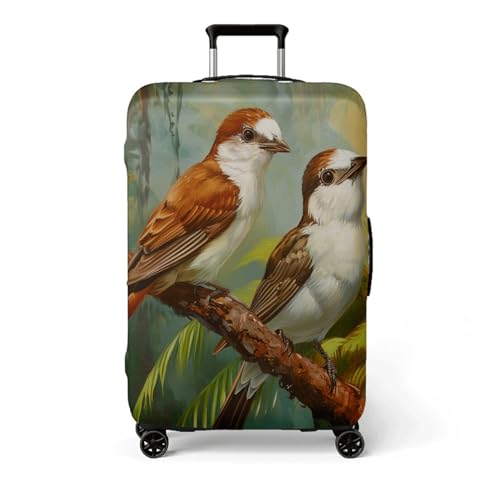 wxlmom Kofferschutzhülle L Grüne Blätter Waschbar,Suitcase Cover Für Kinder Und Erwachsene,Elastischer Spandex-Koffer-Protector,Koffer-Abdeckungen von wxlmom