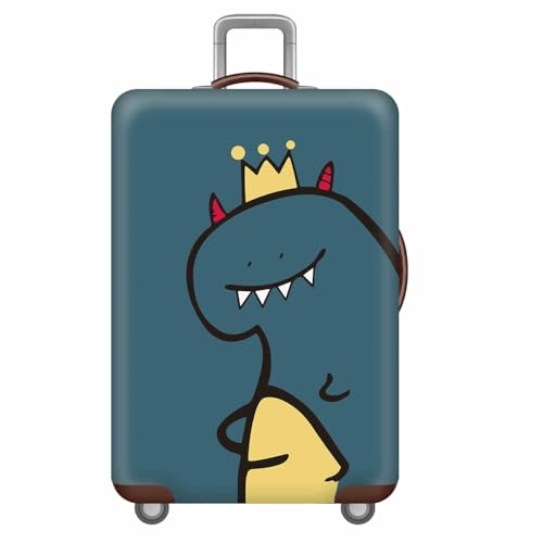 wxlmom Kofferschutzhülle L Grüner Dinosaurier Waschbar,Suitcase Cover Für Kinder Und Erwachsene,Elastischer Spandex-Koffer-Protector,Koffer-Abdeckungen von wxlmom